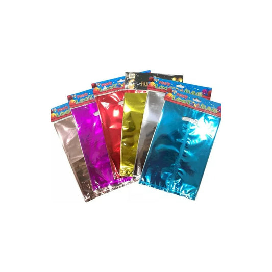 Pack 10 Bolsas Dulceras Metalizadas Para Cumpleaños