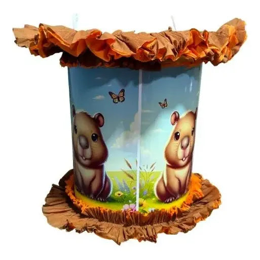 Piñata Cumpleaños Capibara Capybara 53 Cm Marrón Carpincho