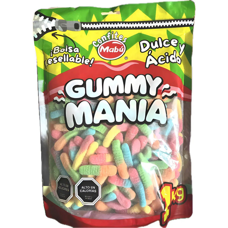 Gomitas Dulces Y Acidas 1k Mabú Gusanitos