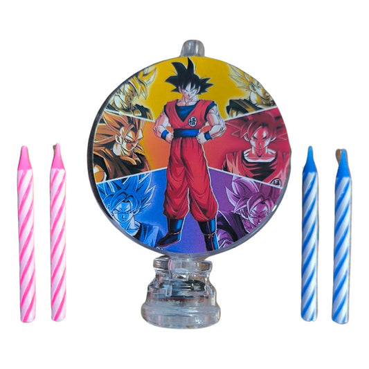 Vela Luminosa Cumpleaños Dragon Ball Z Cotillón