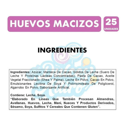 Huevitos De Pascua - Bandeja De 25 Huevos Ambrosoli Macizos