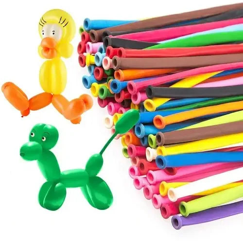 Set 50 Globos Moldeables Decoracion Fiesta Y Globoflexia Multicolores