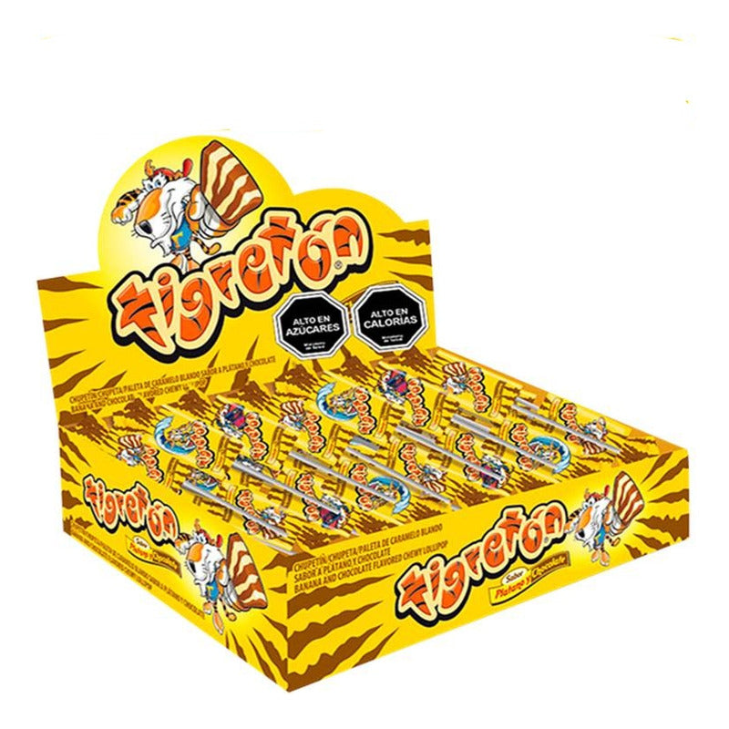 Paleta Tigreton De Chocolate Y Plátano ( 48 Unidades )