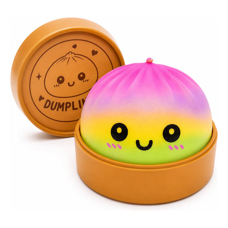 Squishy Antiestrés Dumpling Kawaii Multicolor Con Caja Multicolor