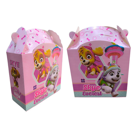 Pack 10 Cajitas Cumpleaños O Sorpresas Sky Paw Patrol