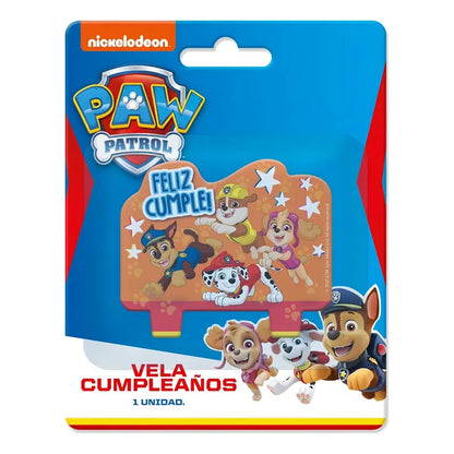 Vela De Paw Patrol Para Cumpleaños