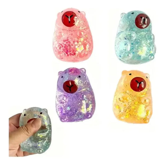 Set 12 Slime Glitter Capibarajuguete Masita Antiestrés
