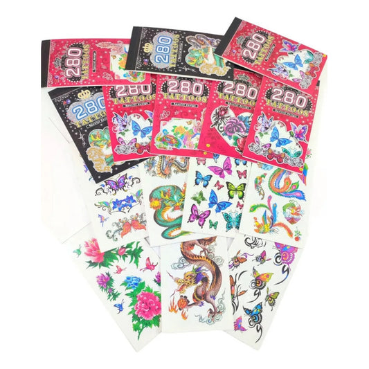 Pack 50 Hojas  De Tatuajes Temporales Sorpresa De Cumpleaños