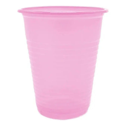 25 Vasos Plásticos Unicolor  De 200 Cc Color A Eleccion