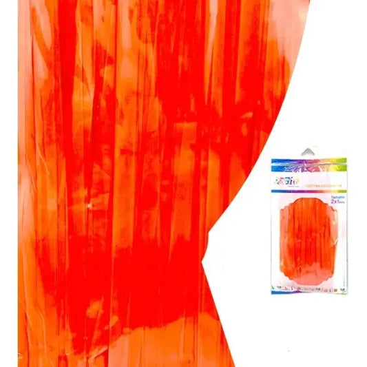Cortinas Metálicas De Cumpleaños Colores Fluor 100 X 200 Cm