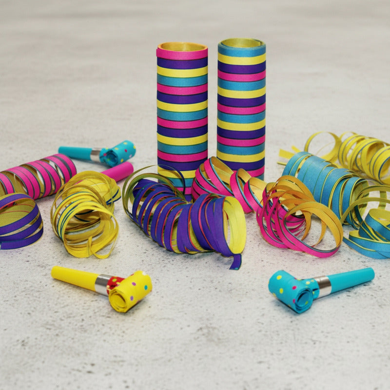 Cotillon Cumpleaños Serpentina Rollo De Papel (2 Unidades)