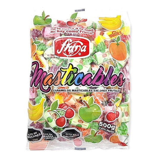 Bolsa Caramelos Masticables Fruna Sabor Frutas 500g