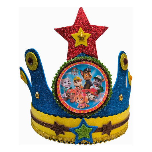 Corona De Cumpleaños Festejado Paw Patrol
