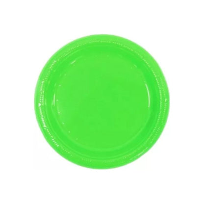 Pack 10 Platos Plásticos De Color A Elección Celebraciones