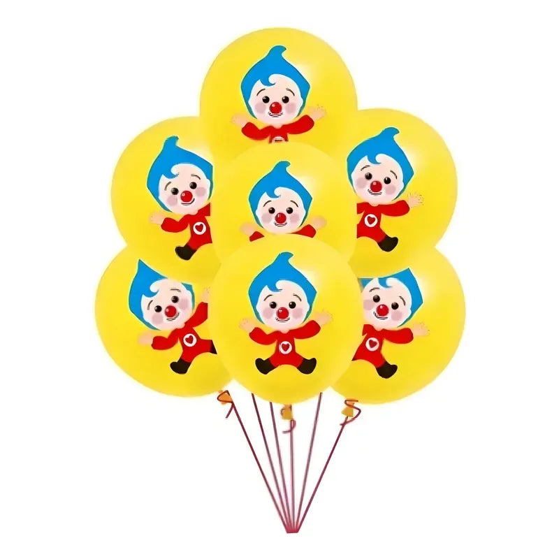 Globos De Látex Amarillos De Plim Plim Para Cumpleaños Con Helio (pack De 25) Amarillo