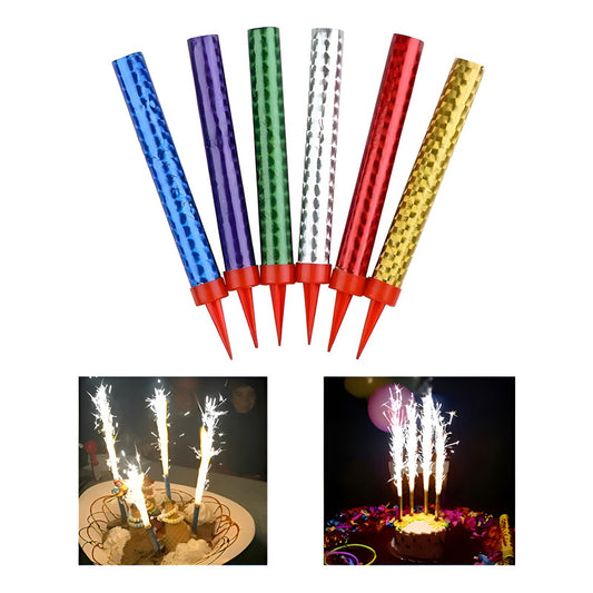 Pack 6 Velas Mágicas Bengalas 15 Cm - Glovers