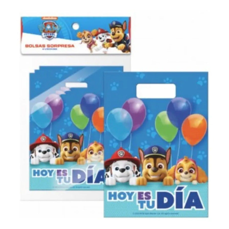 Pack Bolsas Cumpleaños Paw Patrol (6 Unidades)