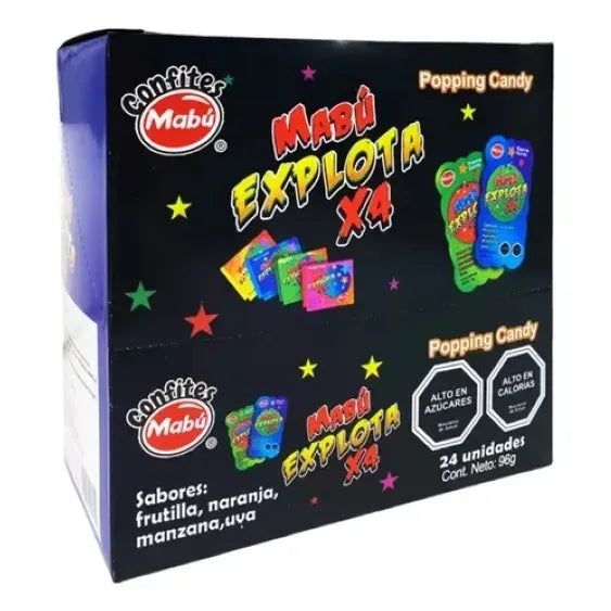 Dulces Cumpleaños Explota X 4 Petazetas (24uni ) Divertido