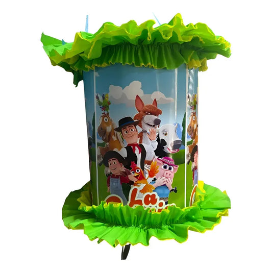 Piñata De Cumpleaños Granja De Zenon 53 Cm
