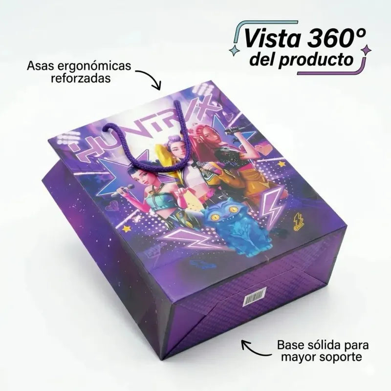 Bolsas De Guerreras Kpop-huntrix Rumy- Zoey-mira Diseños Variados Pack 12 Guerreras K-pop