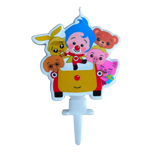 Vela Cumpleaños Infantil Payaso Plim Plim