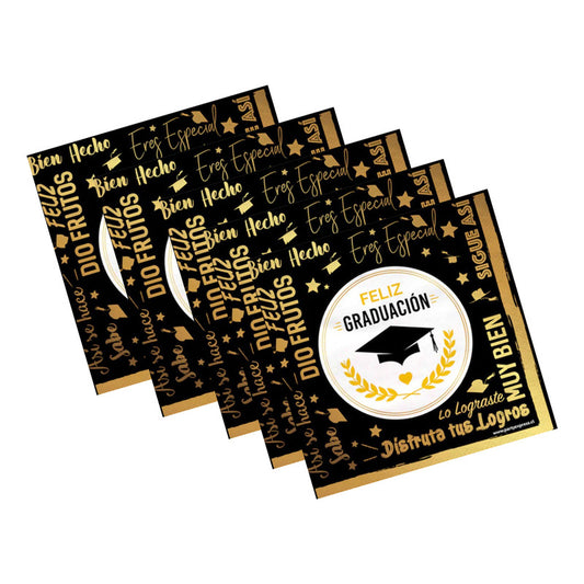 Servilletas Cotillón Graduación X 12 Unidades
