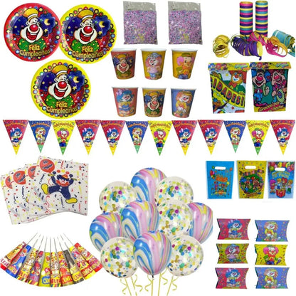 Pack Cotillón Retro Ochentero Vintage 95 Pcs