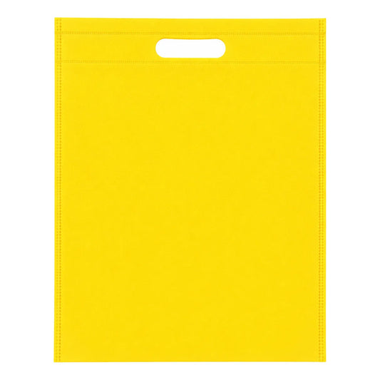 Pack 10 Bolsa Ecológica Reutilizable Tnt Con Asa 25x31 Amarillo