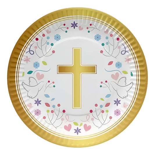 Pack 6 Platos Cotillón Mi Primera Comunión