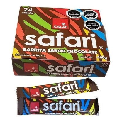 Barras De Chocolate Safari Calaf ( Caja 24 Unidades )