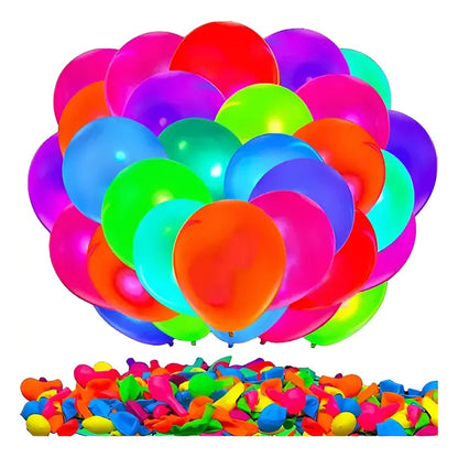 Pack 50 Globos Fluor - Neon Fiestas  Surtido