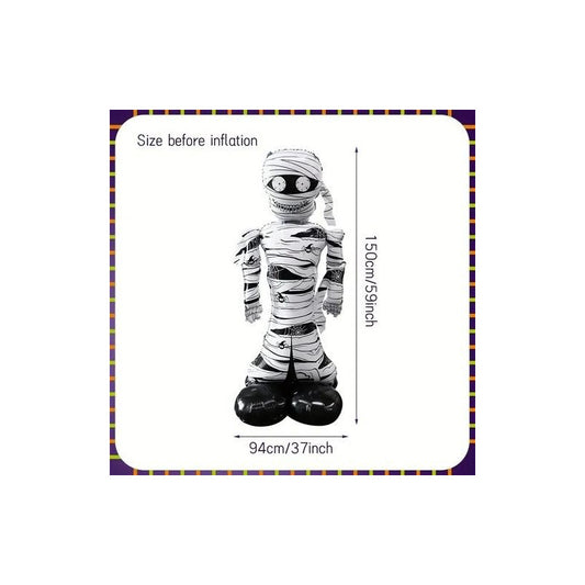 Globo Gigante Metalizado Momia Halloween