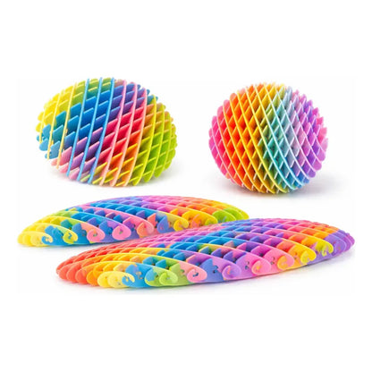 12 Pelota Expandible Sensorial Arcoíris Antiestrés Fidget Variado