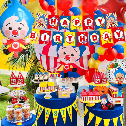 Set De Globos Plim Plim Para Cumpleaños, Decoración De Fiesta Con 57 Piezas Multicolor