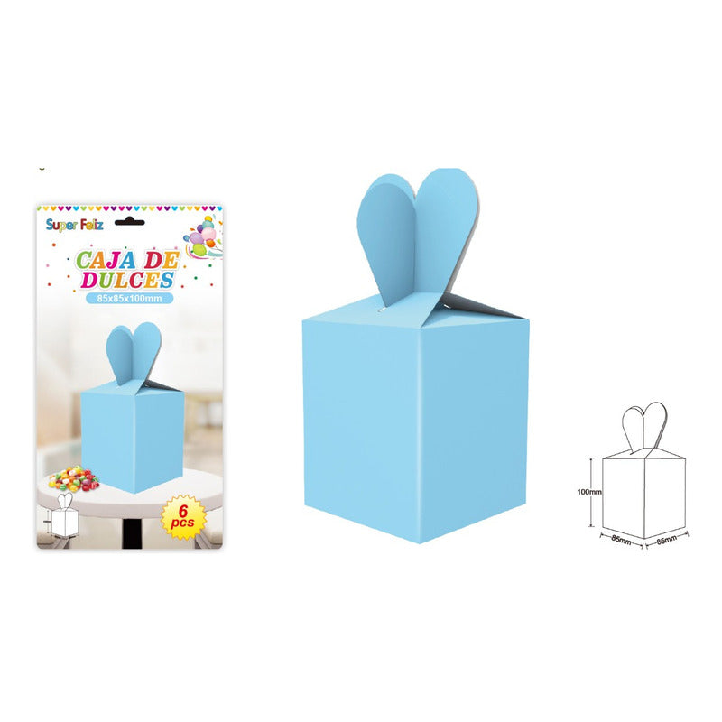 6 Unidades Cajitas De Dulce O De Sorpresa  Color A Eleccion