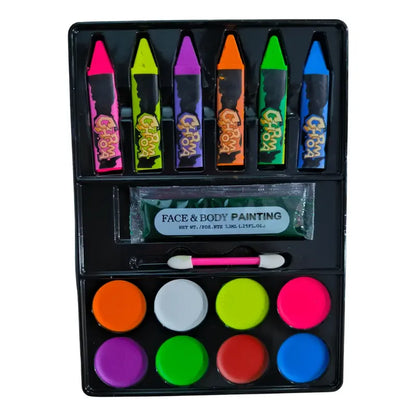Paleta Maquillaje Y Pinta Caritas Fluor - Neon