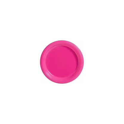 Pack 10 Platos Plásticos De Color A Elección Celebraciones