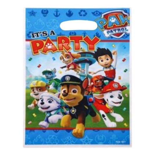 Pack 10 Bolsas Dulceras De Piñatas Cumpleaños Paw Patrol