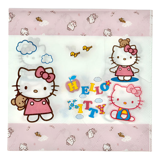 Servilletas Desechables Cumpleaños Hello Kitty (16 Unidades)