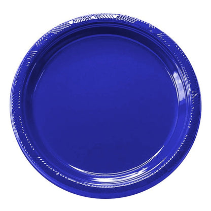 Pack 10 Platos Plásticos De Color A Elección Celebraciones