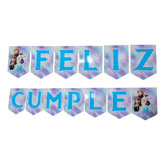 Cotillón Guirnalda Feliz Cumple Frozen