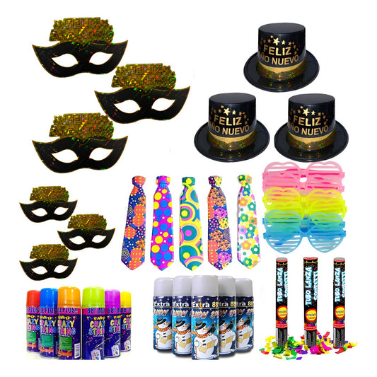 Pack Cotillón Año Nuevo Premium 26 Pzs