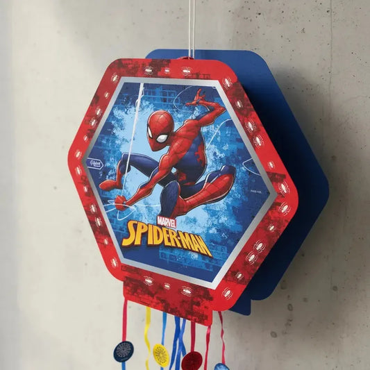 Piñata 3d Spiderman Hombre Araña Cotillón Activarte Rojo Grande