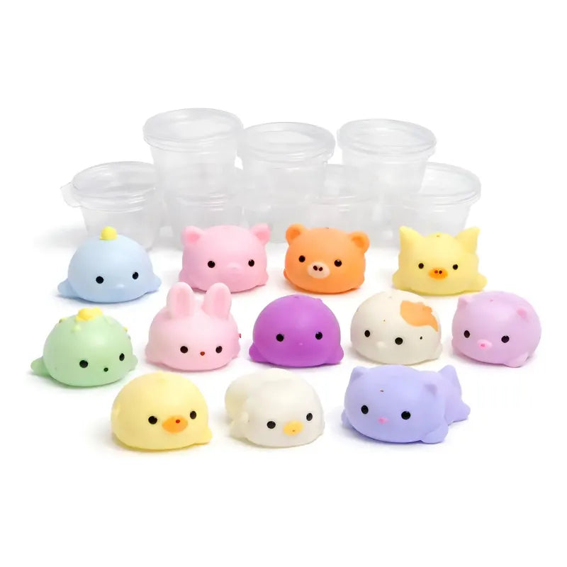 Set 24 Squishies Mochi Animalitos Kawaii Antiestrés Pack Surtido