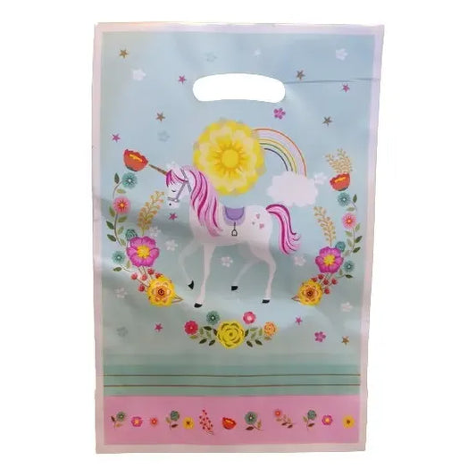 Pack 10 Bolsas Unicornio Cotillón Cumpleaños