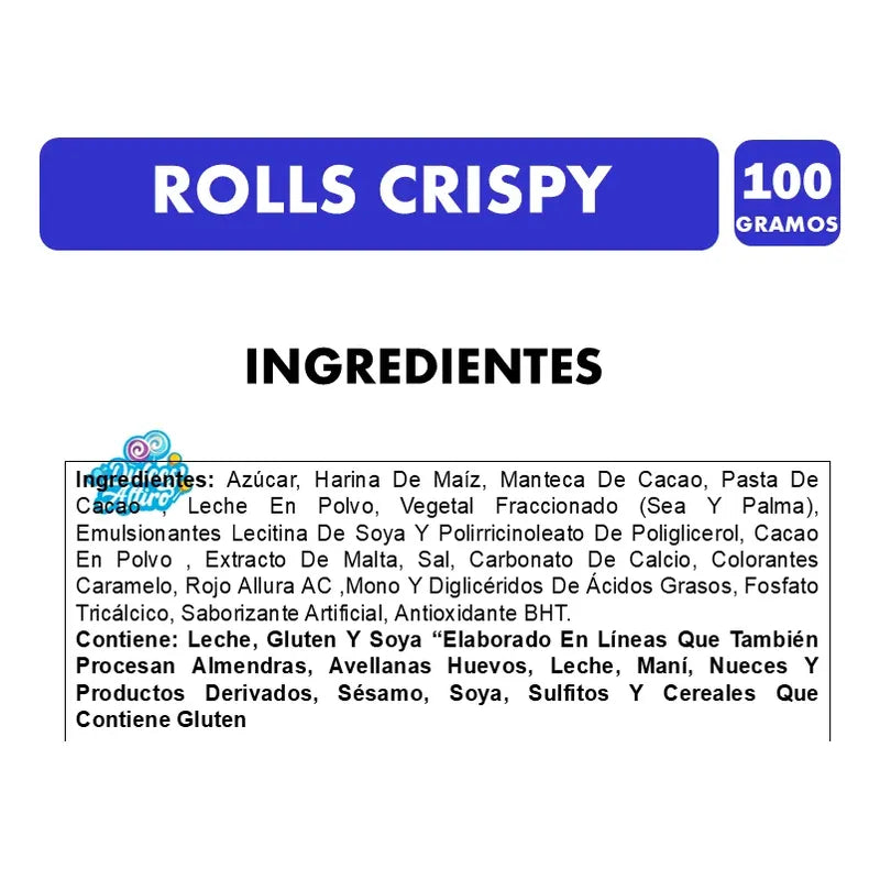 Costa Rolls Crispy 100 G Chocolate Crujiente Y Cremoso