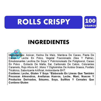 Costa Rolls Crispy 100 G Chocolate Crujiente Y Cremoso