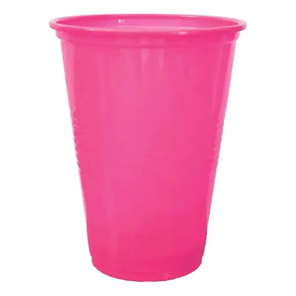 Pack 10 Vasos Plasticos Desechables De Color De 500cc
