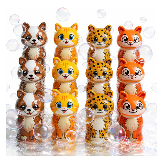Burbujero Juguete Para Niños Figuras De Gatito X 12 Surtido