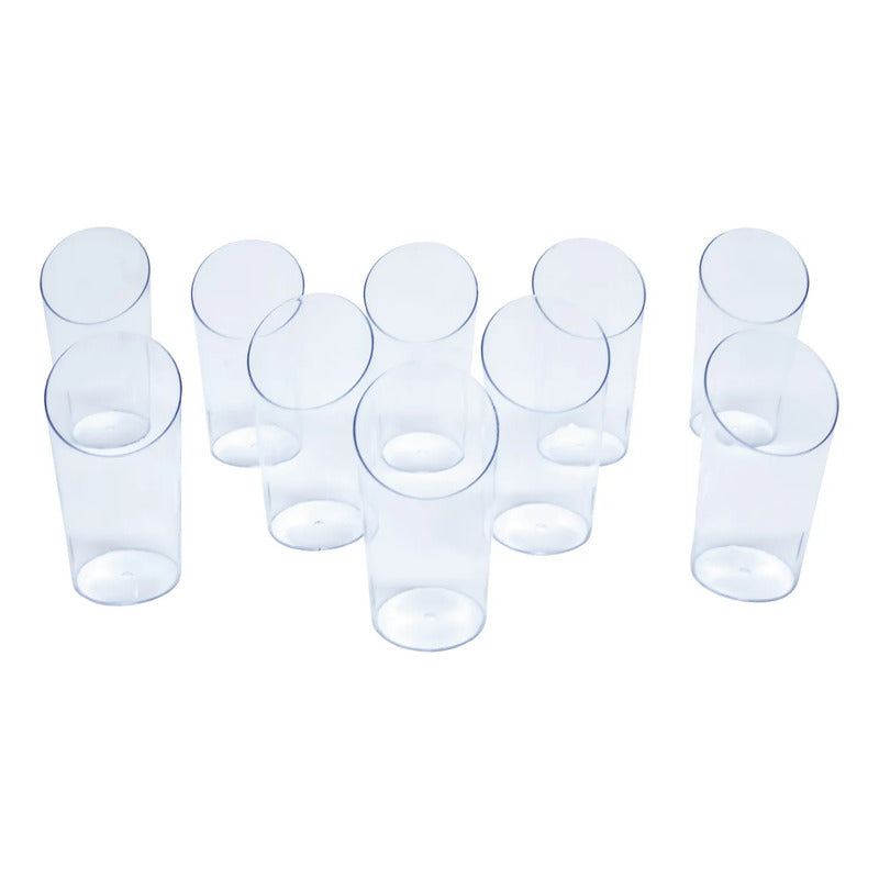 Pack 10 Vasos Acrílicos Transparentes Para Postre  80ml Transparentes
